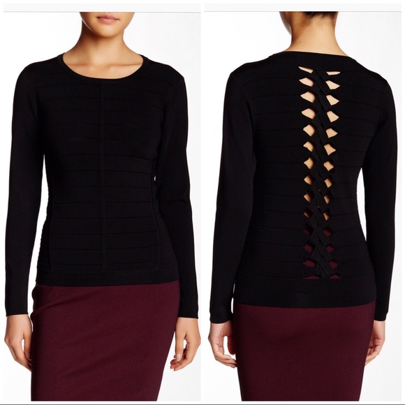 Parker Sweaters - Parker Viki Black Braided Long Sleeve Sweater